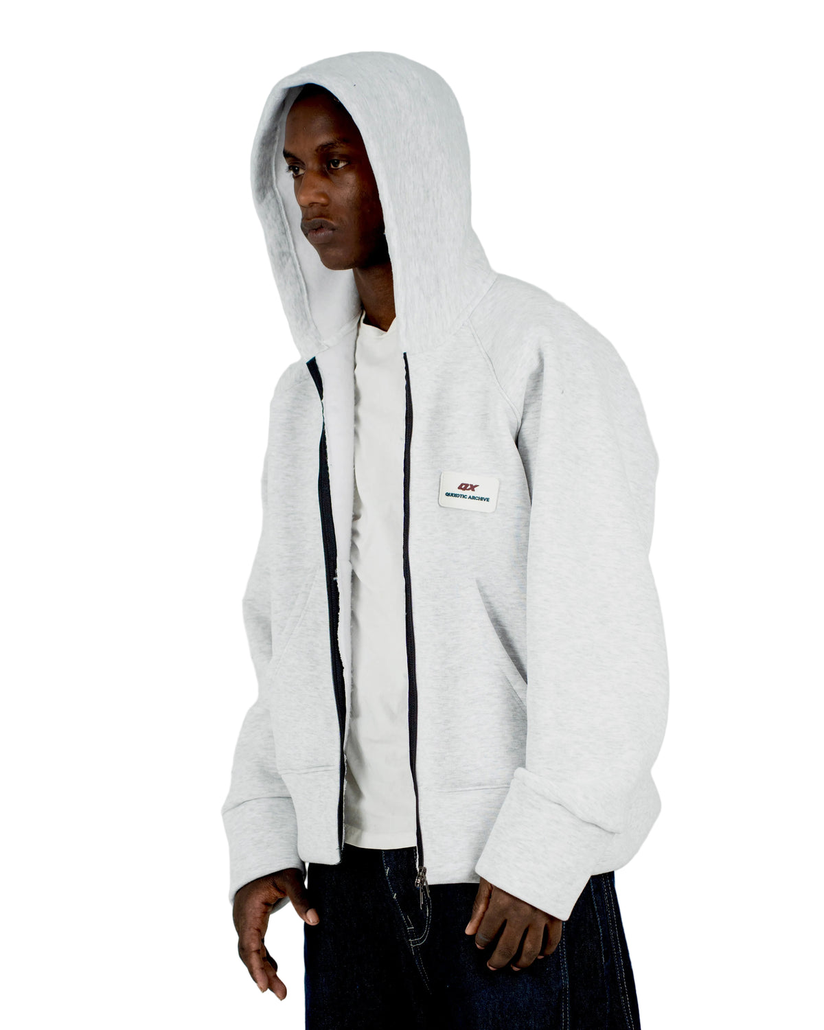 QX HAVEN ZIP UP - GREY