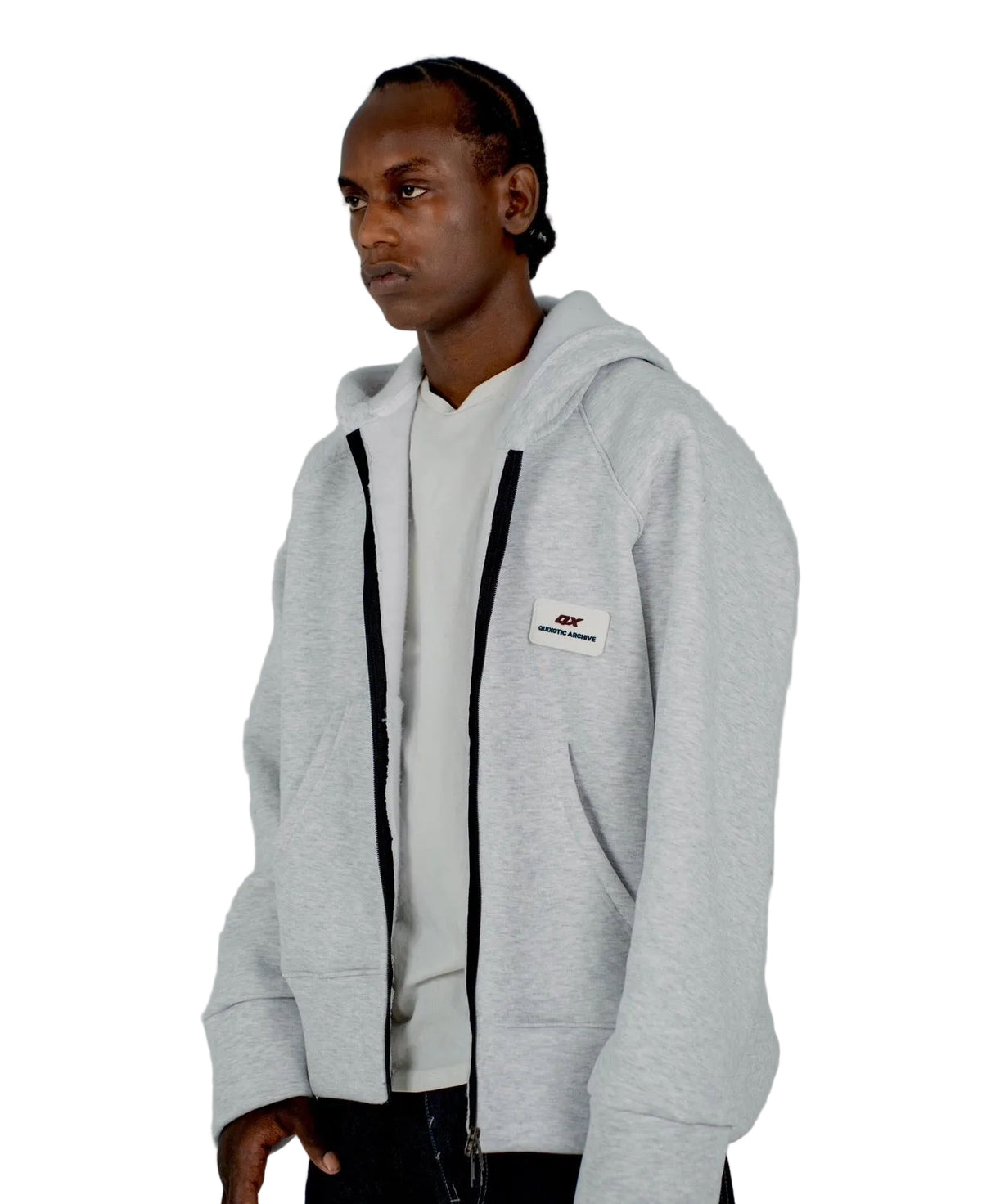 QX HAVEN ZIP UP - GREY